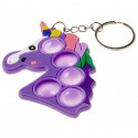 Llavero unicornio pop it