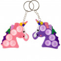 Llavero unicornio pop it
