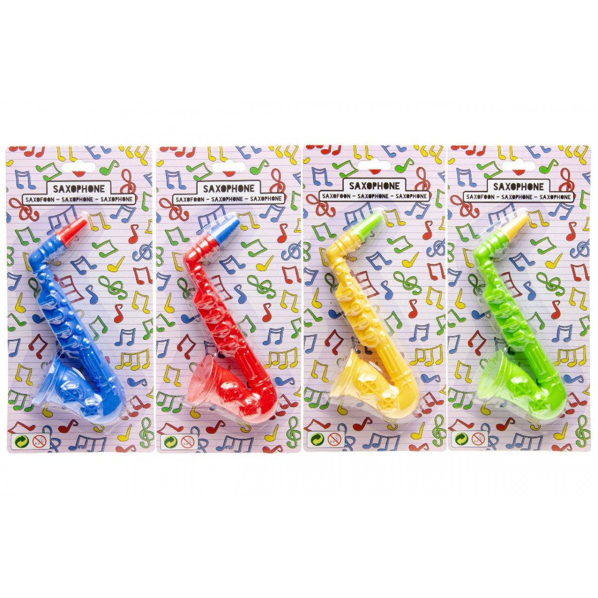 Saxofón de juguete de 15 cm de colores