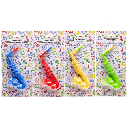 Saxofón de juguete de 15 cm de colores