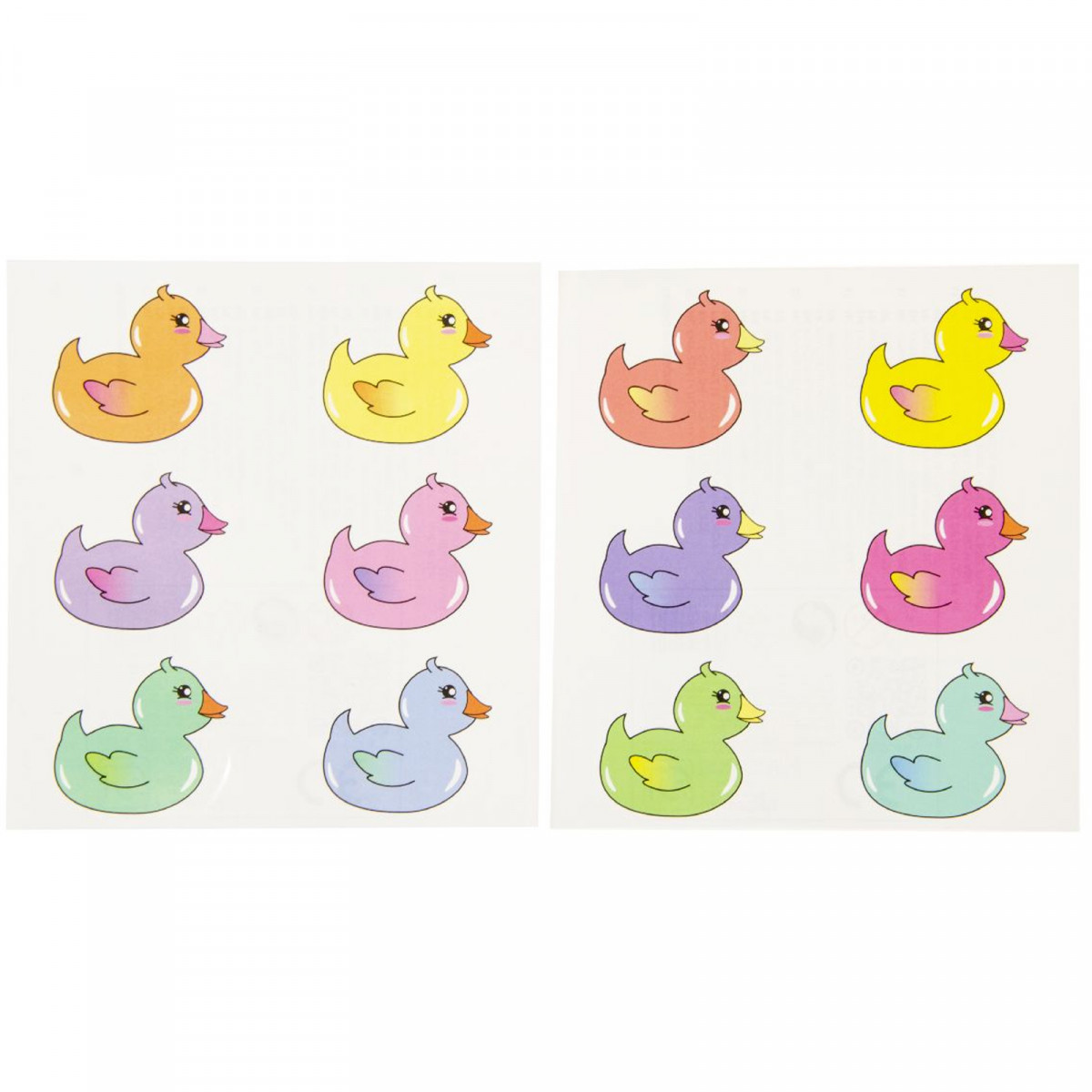 Tatuajes de patitos de gomas para niños