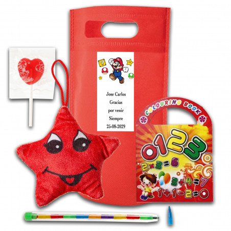 Súper Mario Bros, bolsa de regalos para invitados de fiestas infantiles