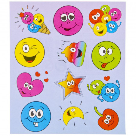 Emojis caja piñata con dulces y jugetes