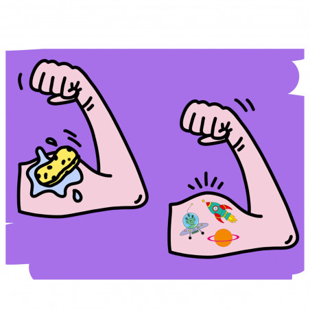 Stitch mochila para colorear con juguetes y chuche