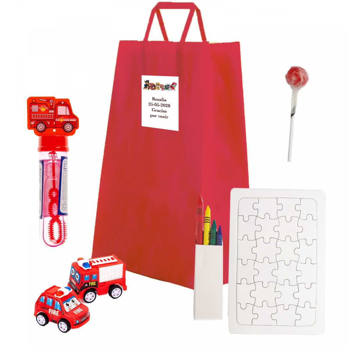 Patrulla Canina detalle infantil personalizado para eventos