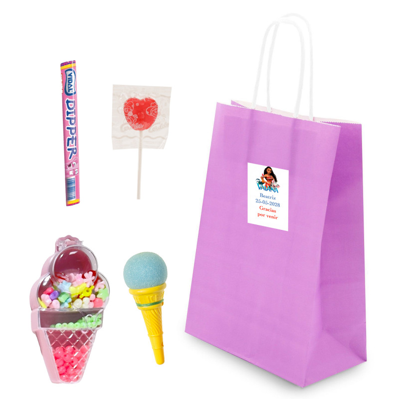 Vaiana Moana bolsa personalizada con detalles para niños