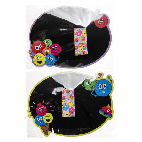 Pizarra con tizas para fiestas infantiles
