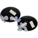 Pizarra unicornio con tizas