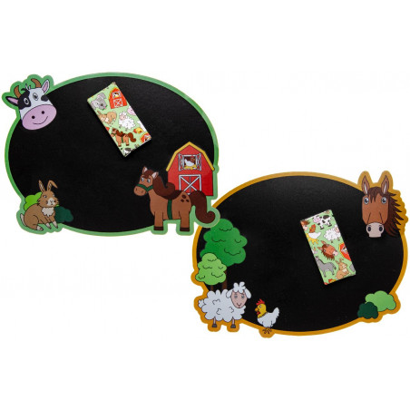 Pizarra infantil granja para cumpleaños, bautizos y comuniones