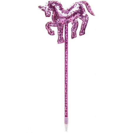 Bolígrafo unicornio con purpurina