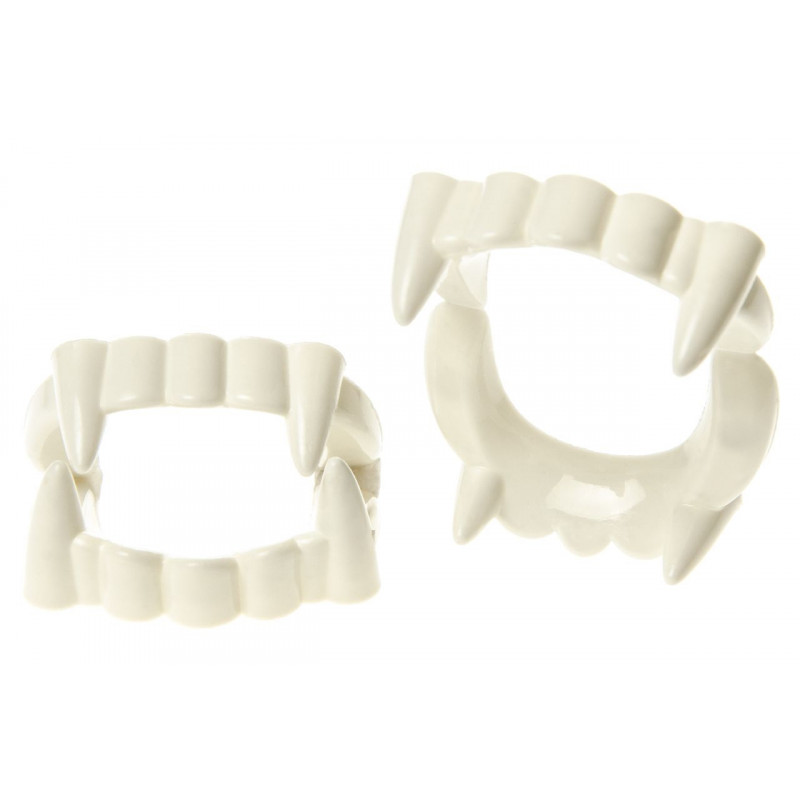 Dientes de vampiro de plástico para fiestas y eventos