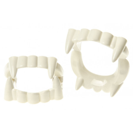 Dientes de vampiro de plástico para fiestas y eventos