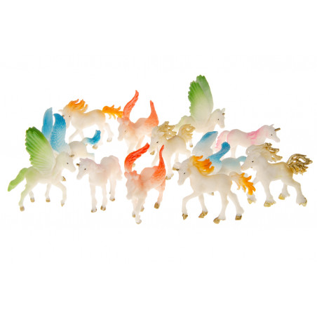 Figuras mini unicornio y pegaso
