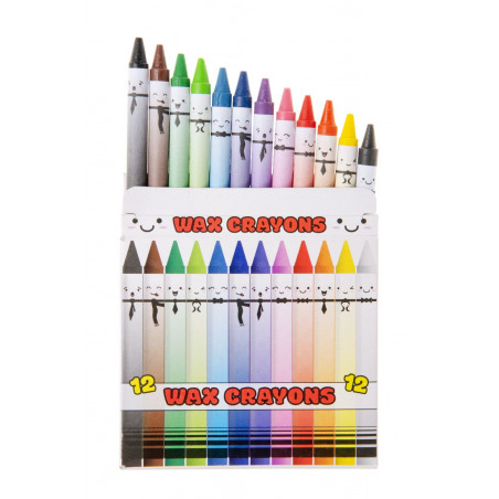 Ceras de colores en caja