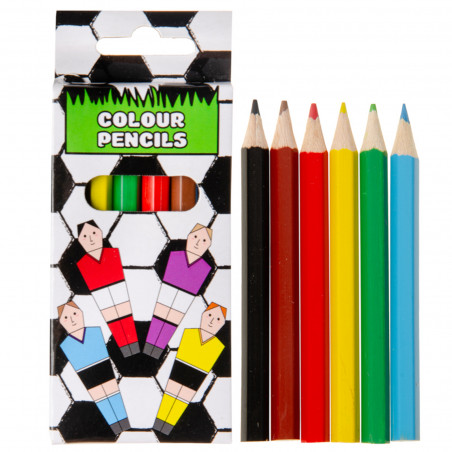 Lápices de colores estuche fútbol