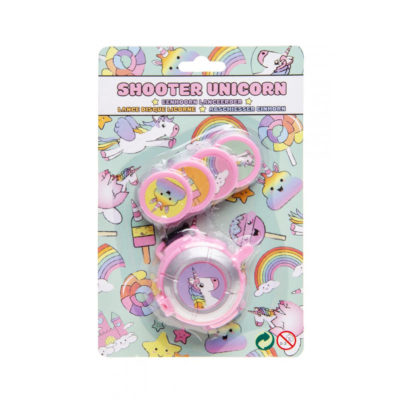 Lanzador de discos unicornio