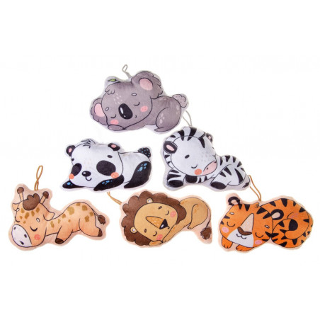 Peluche animales salvajes durmiendo