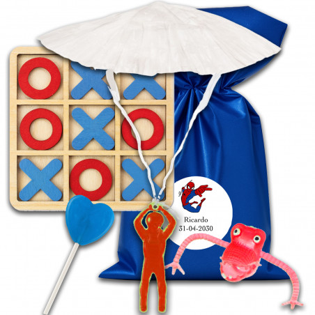 Spiderman bolsa piñata con juegos para niños