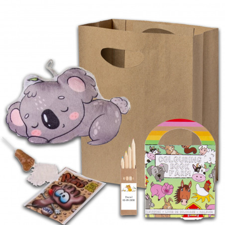 Disney pack infantil personalizado con peluche dulces y actividades
