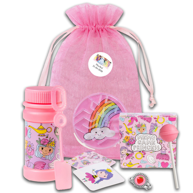 Princesas pack de detalles para invitadas a celebraciones infantiles