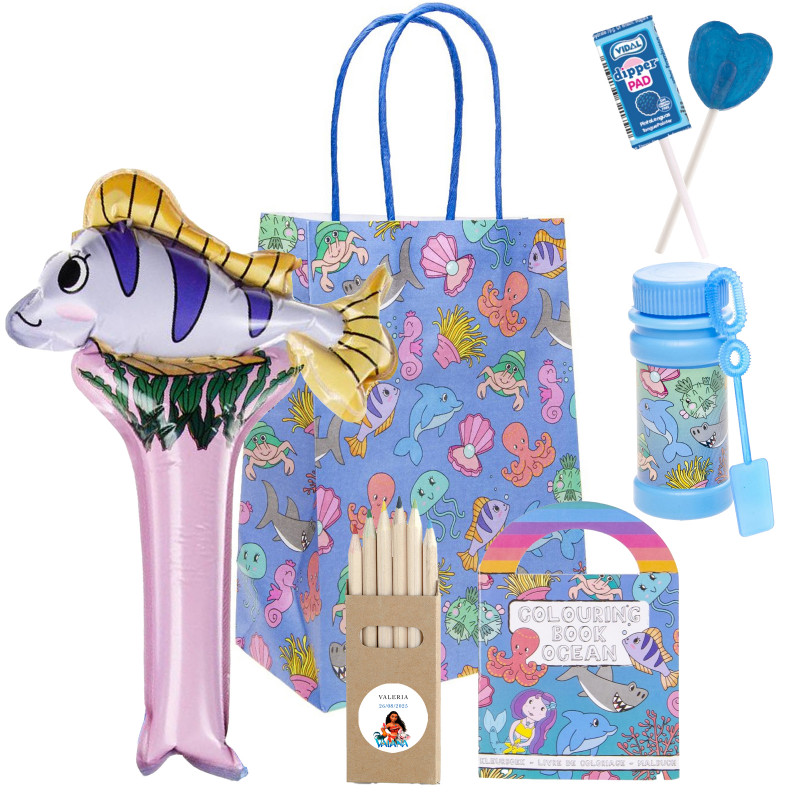 Vaiana moana bolsa regalo con regalos para niños