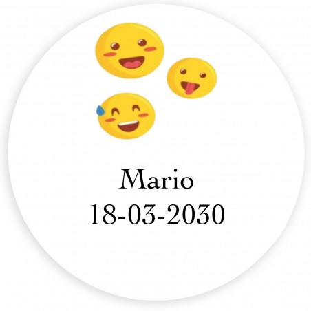 Emojis caja de regalo con detalle creativo y dulces