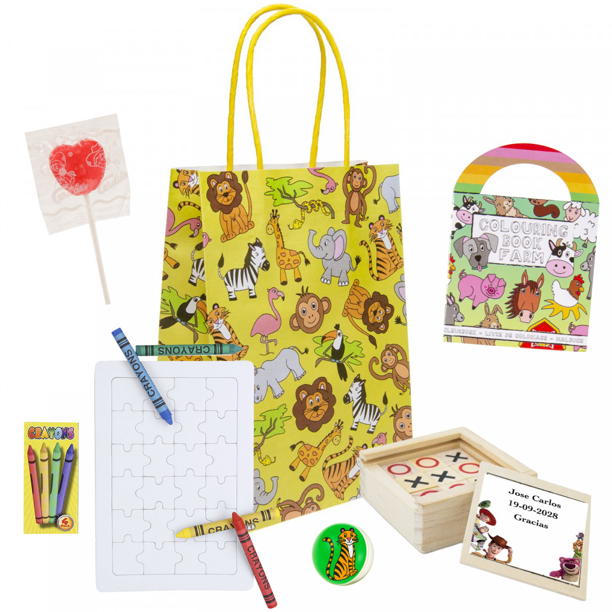 Toy Story bolsa con regalos y chuche para fiesta temática