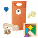 Harry Potter bolsa con juegos de madera y chuches
