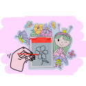 Princesas pack con pizarra mágica pompero y dulce