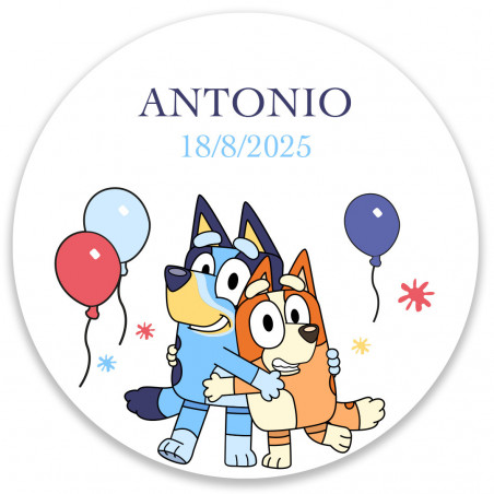 Bluey y Bingo pack infantil con pizarra digital y yoyo de madera