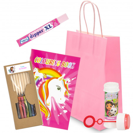 Gabby Gato pack infantil con libro para colorear pompero lápices y ceras