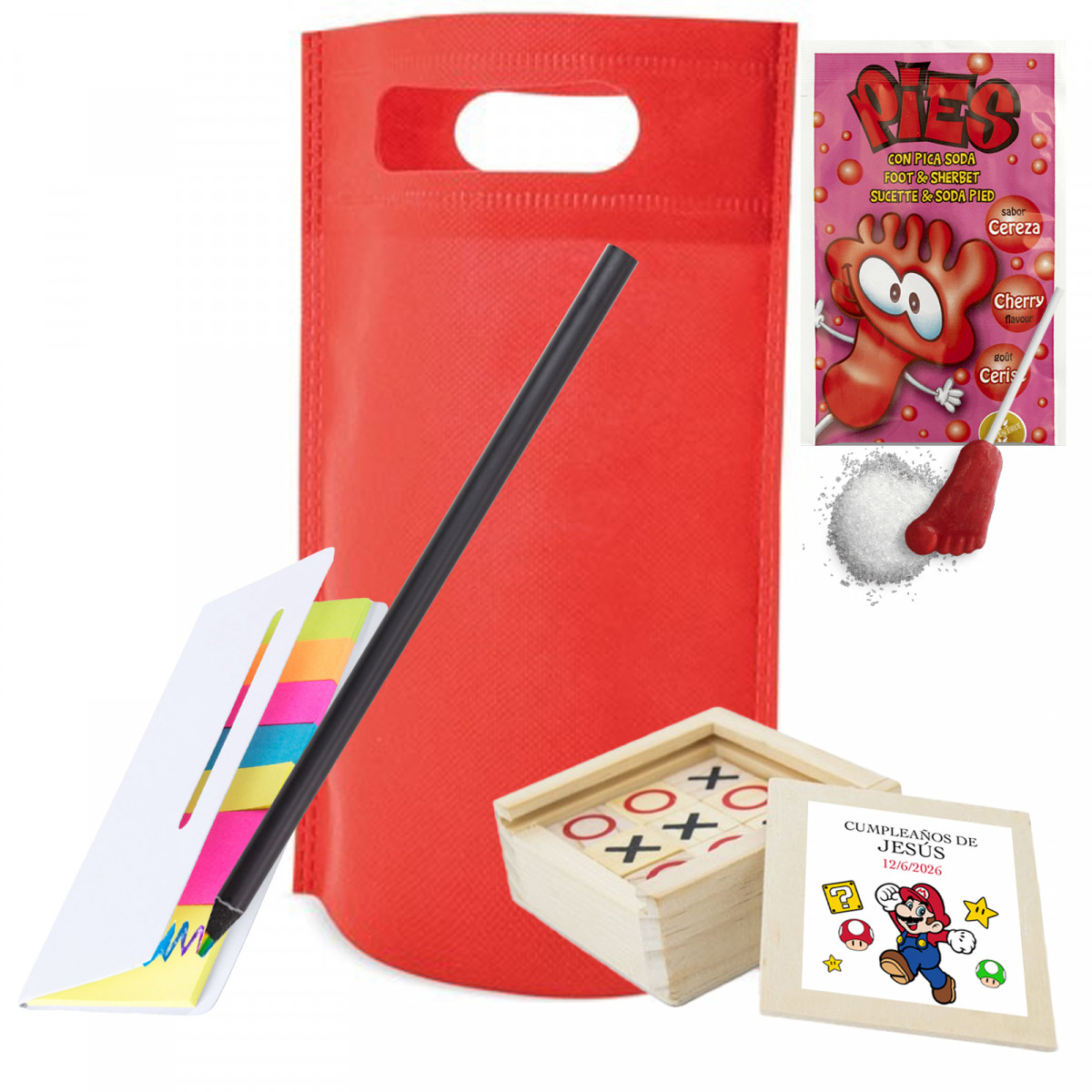 Super Mario Bros bolsa con regalos para niños