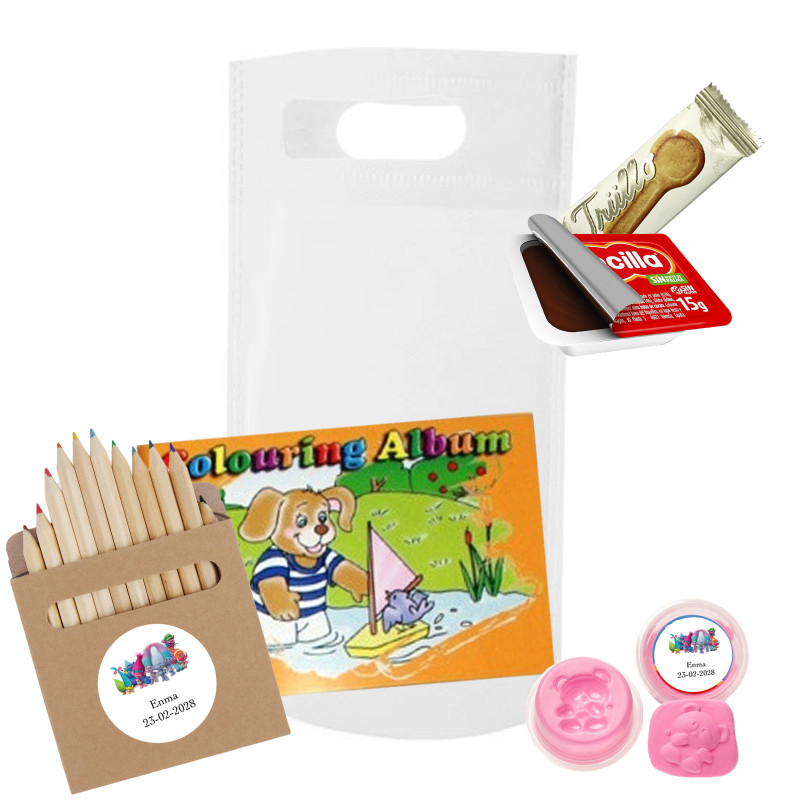 Trolls libro lapices y masilla para regalar