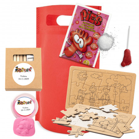 Patrulla Canina pack de detalles para invitados en bolsa roja