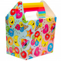 Emojis caja regalo para invitados con juegos pegatinas y chuche