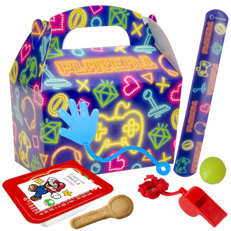 Super Mario Bros caja sorpresa gamer para invitados
