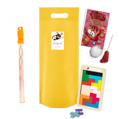 Harry Potter bolsa con puzzle tetris pompero y chuche