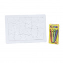 Frozen puzzle para pintar con ceras pompero y tautajes