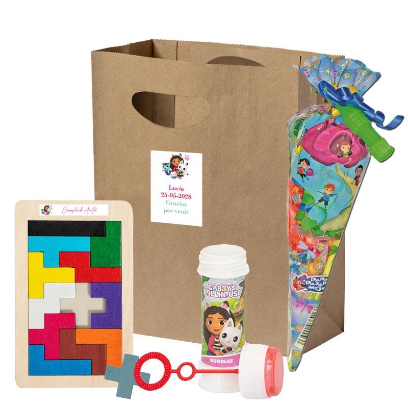 Gabby Gato pack de detalles y cono de chuches para invitados