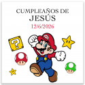 Super Mario Bros cubo de habilidad y gominolas para detalle