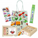 Cars pack con juego 3 en raya y laberinto personalizados