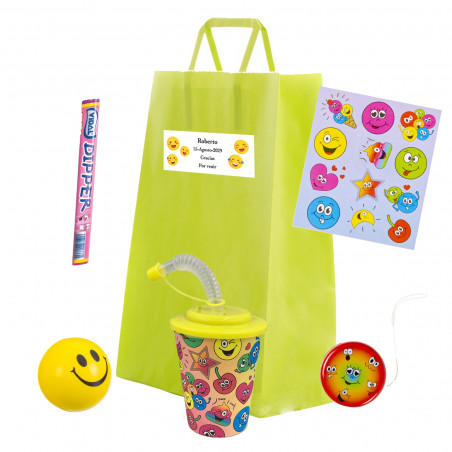 Emojis detalle divertido y personalizable para fiestas infantiles