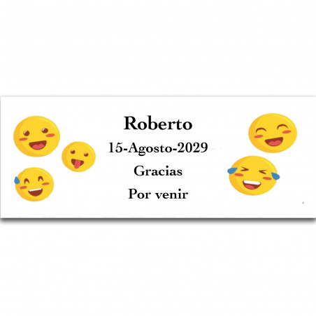 Emojis detalle divertido y personalizable para fiestas infantiles