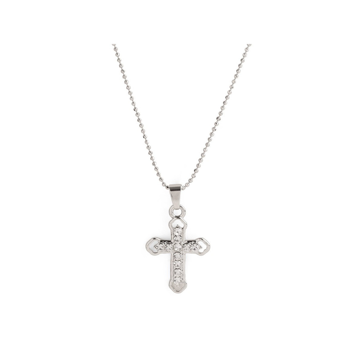 Colgante cruz metal