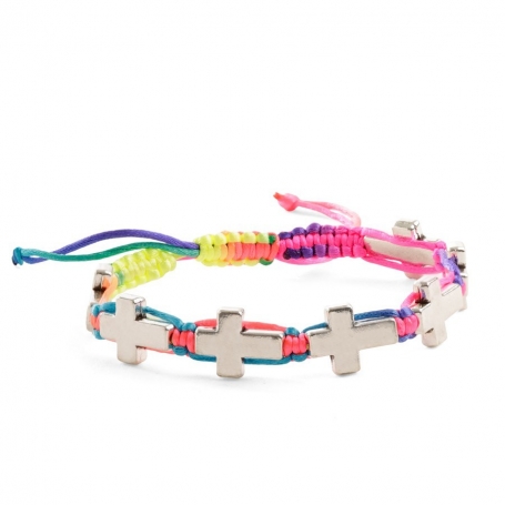 Pulseras de colores de comunión