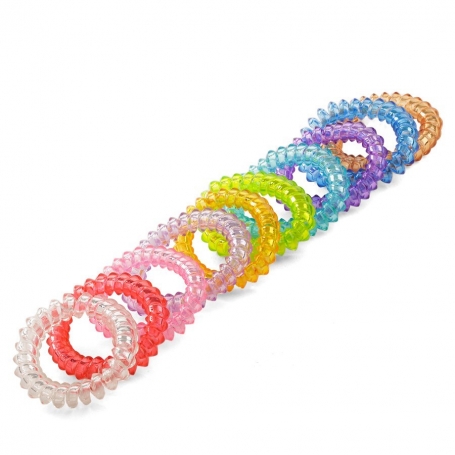 Pulseras espirales de colores para niños Divertidas, cómodas y resistentes