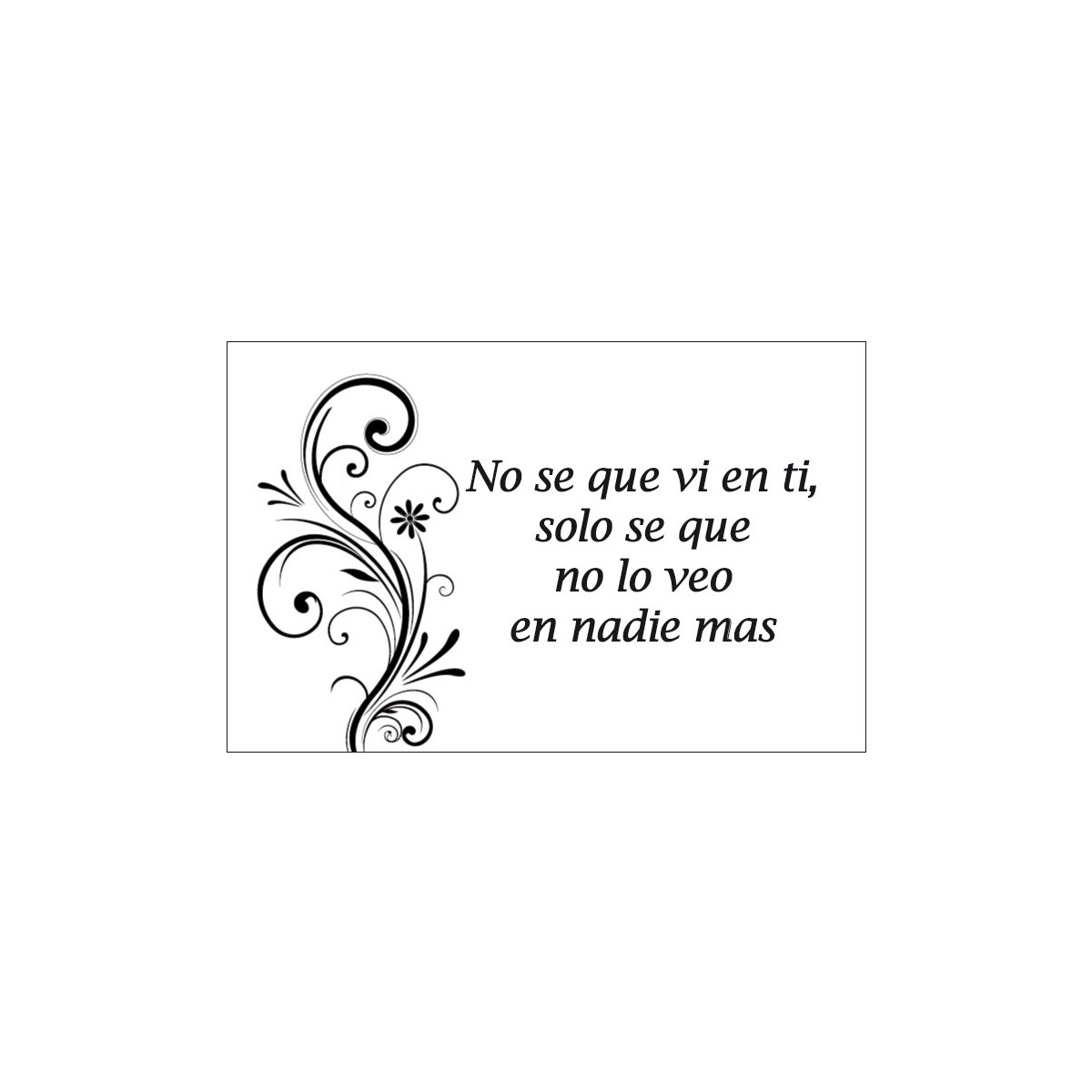 Tarjeta con frase