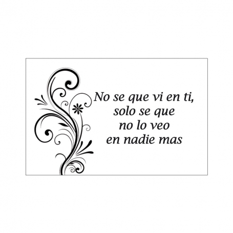 Tarjeta con frase