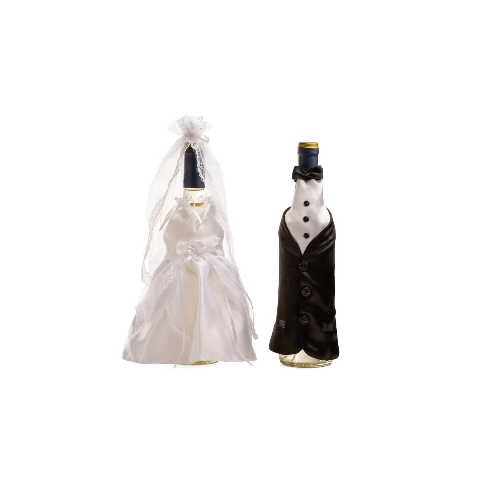 Vestidos para botellas de boda
