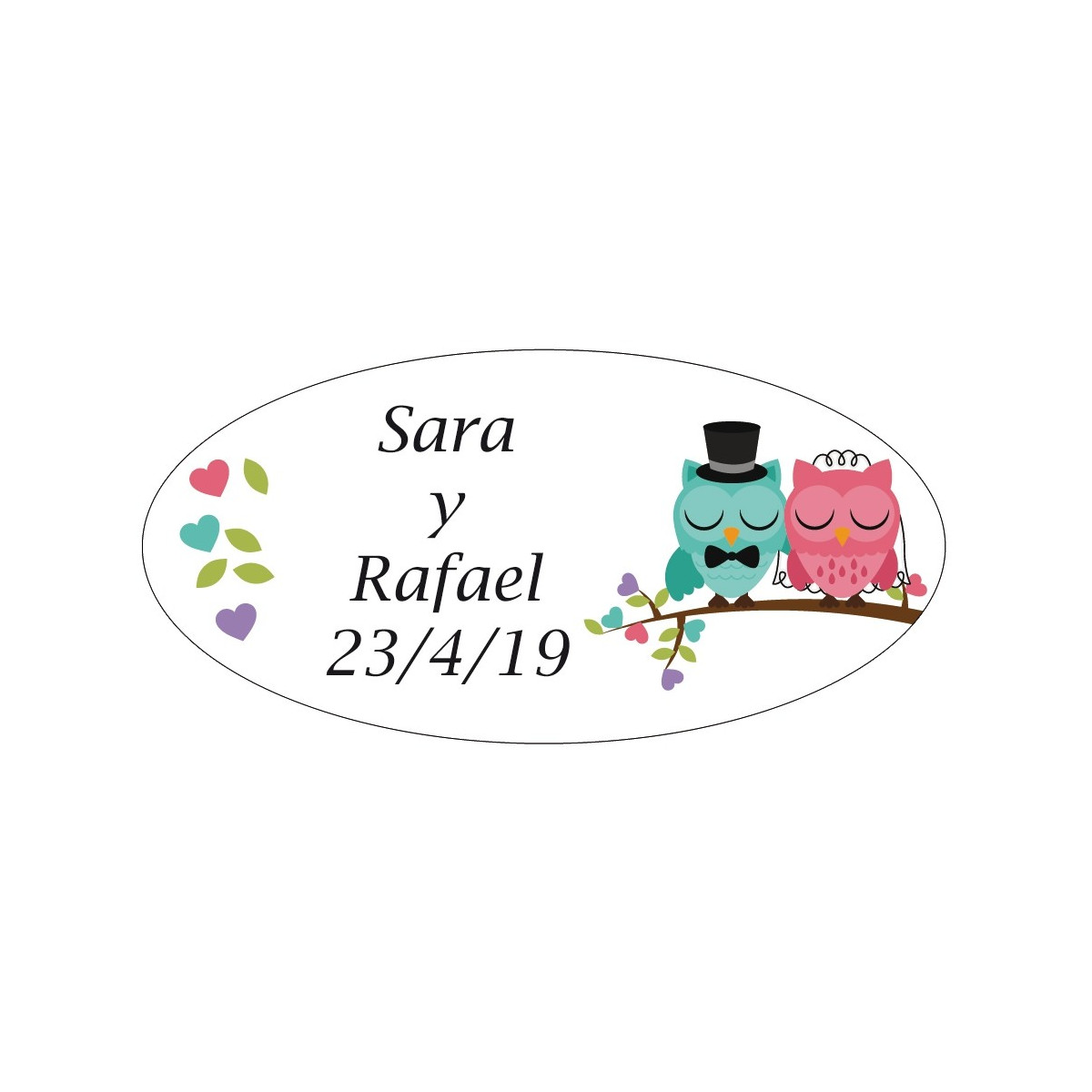 Adhesivos personalizados búho